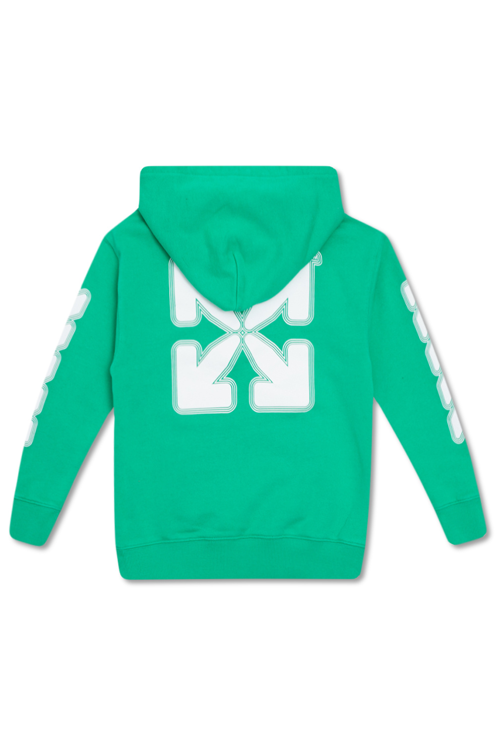 Neon green hotsell off white hoodie